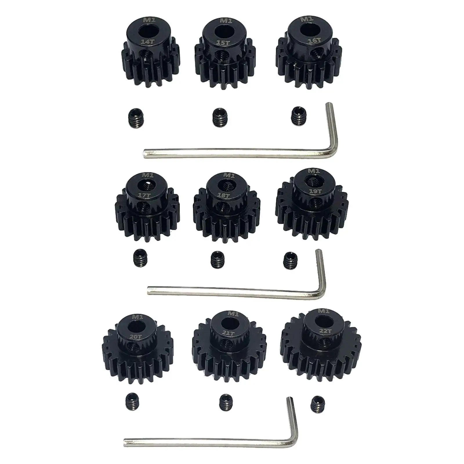 

Набор из 3 металлических шестерен для радиоуправляемых моделей с L-образным ключом для моделей автомобилей масштаба 1:10, запасные части, аксессуары, для самостоятельной замены