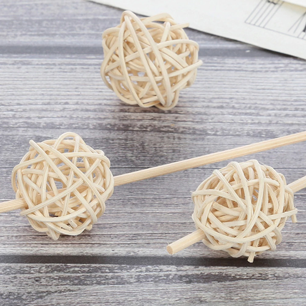 

25pcs Rattan Aromatherapy Balls Plant Handmade Decorative Accessories for Home DIY Craft Vase Fillers Table Centerpiece