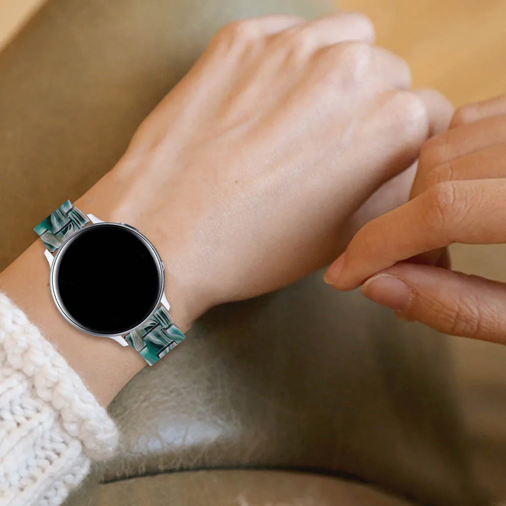 

Resin Watch Band Double Button Folding Heat Water Resistant Replacement Strap For Decorative Band Compatible Smart