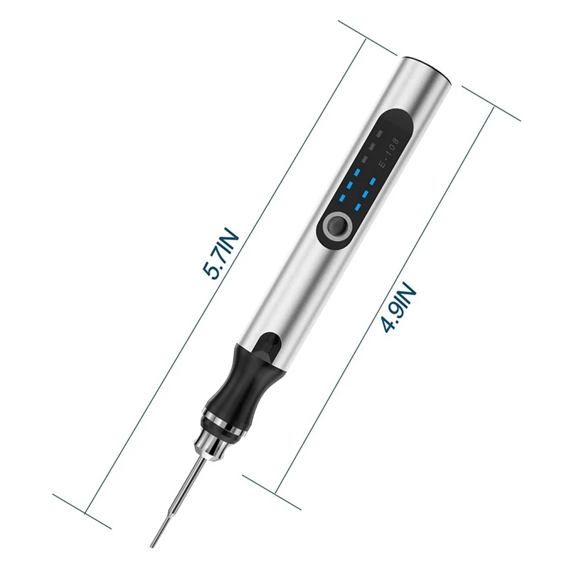 Bolígrafo de grabado con 34Bits, herramientas rotativas eléctricas inalámbricas, herramienta profesional de grabado para Metal a madera