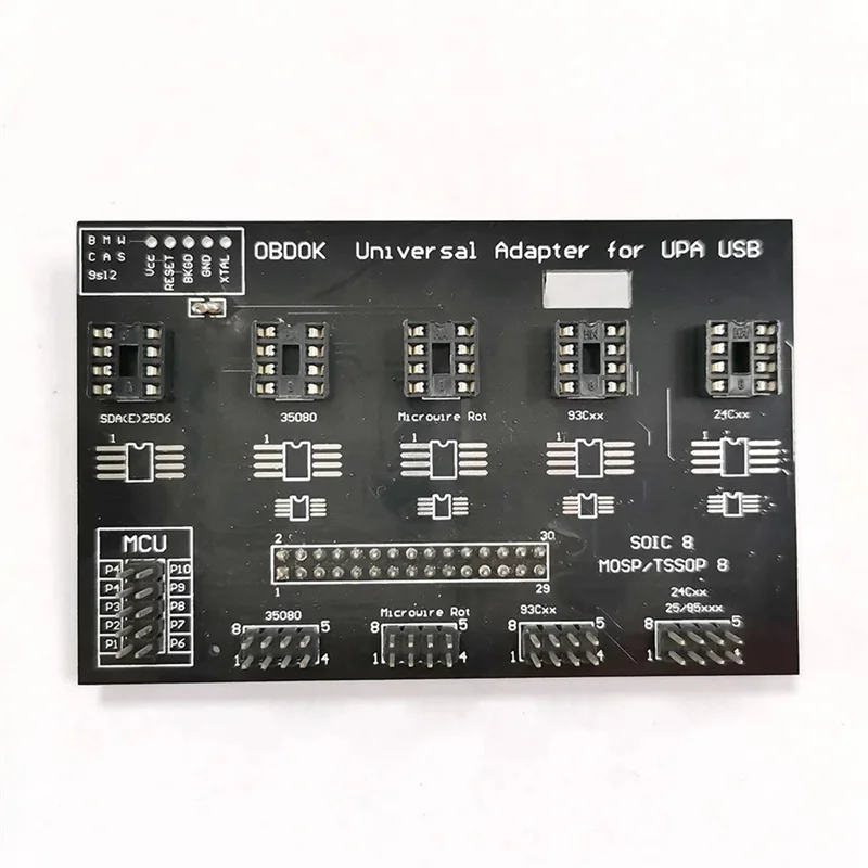 Cabo de teste de clipe SOP8 SOIC8 UPA-USB Programador ECU Placa adaptadora universal Eeprom UPA-USB V1.3