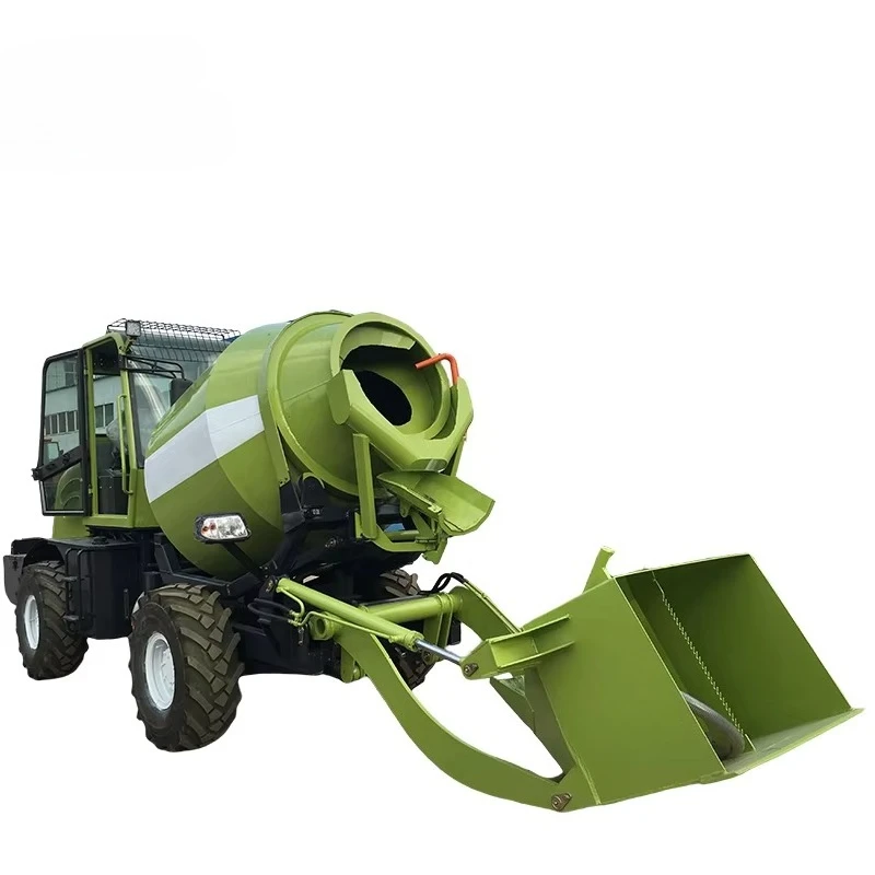 Mini Truck Concrete Mixer 1.2M3 SELF LOADING CONCRETE MIXER TRUCK 3 in 1 Integrited Ready Mix Self Loading Concrete Mixer Truck