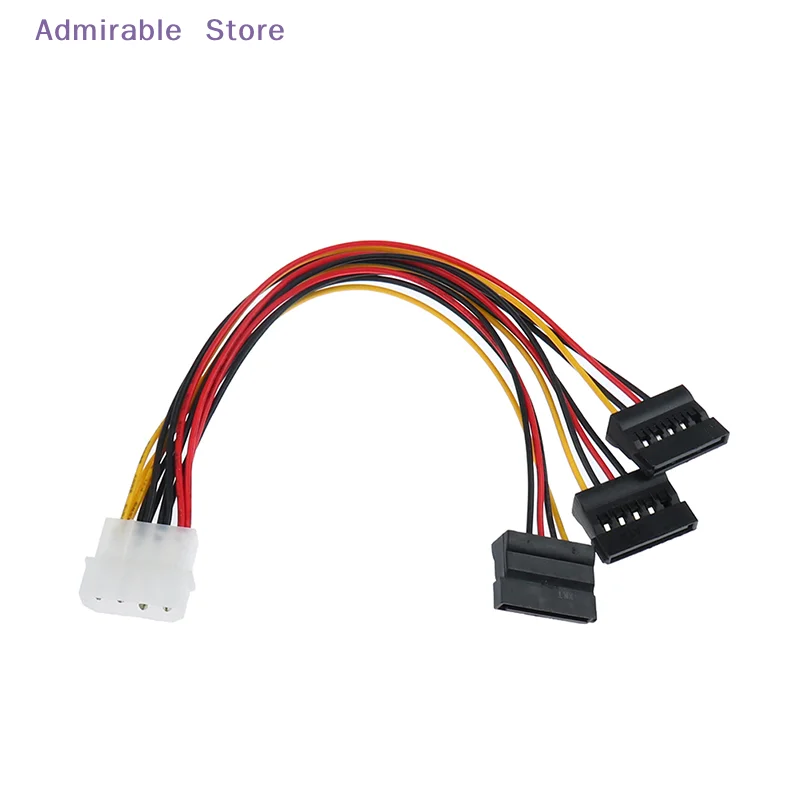 [W]4Pin IDE Molex To 3 ATA SATA Power Splitter Extension Cable Connectors