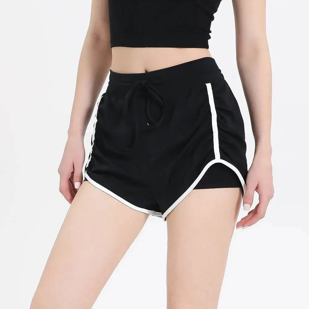 

Спортивные шорты для женщин летом, антибликовые, быстросохнущие, для бега, брюки три четверти, дышащие