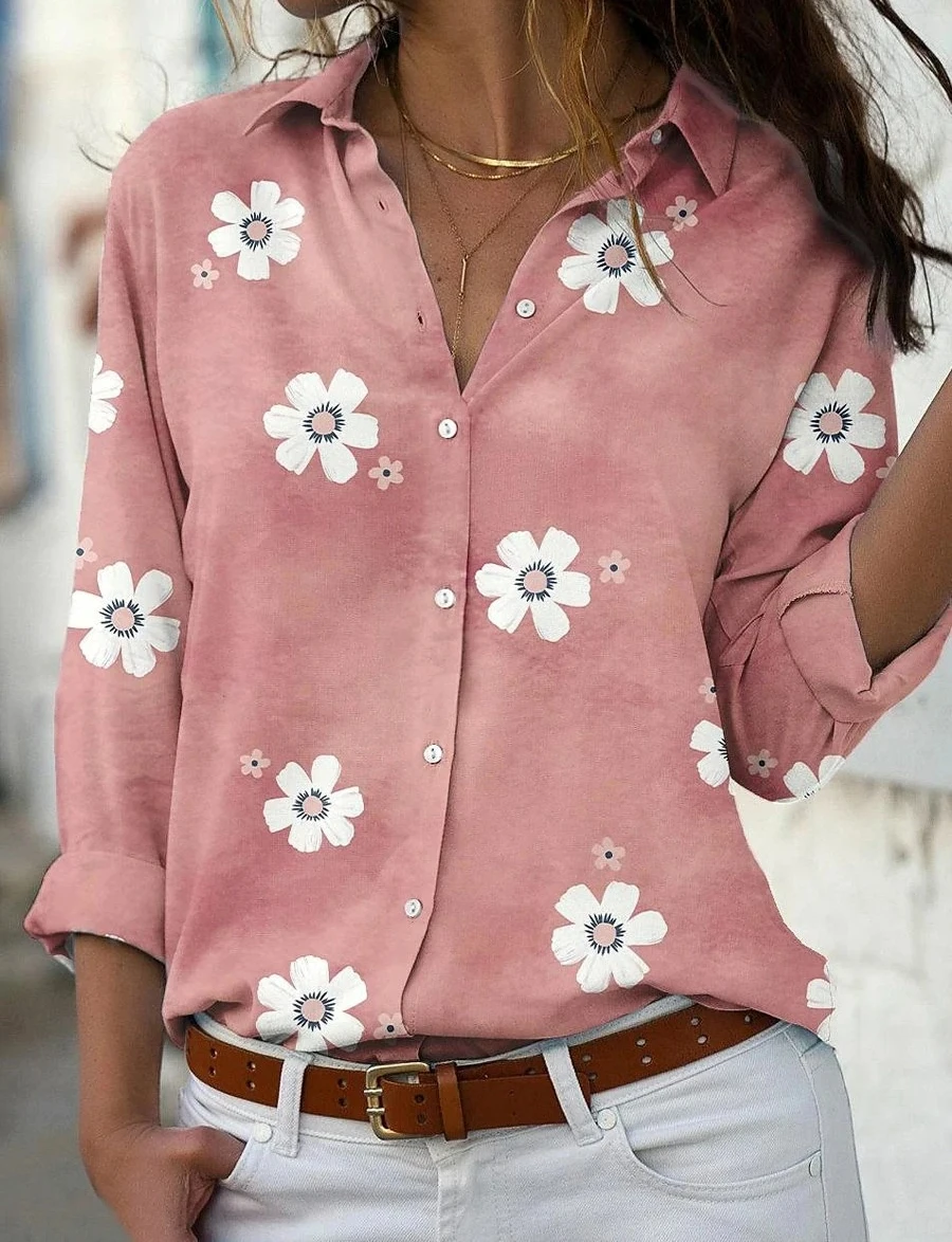 

New elegant shirt ladies casual temperament women shirt fashion long-sleeved ladies shirt