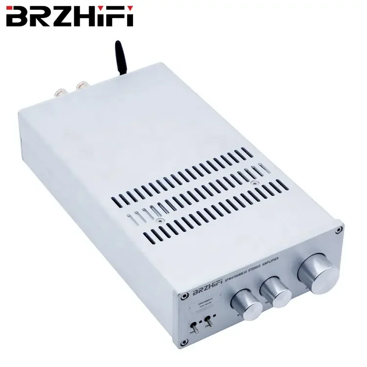 

BRZHIFI Sanyo Thick Film STK4196MK10 BT 5.0 Class AB Power Amp Hifi Audiophile 50W*2 Home Audio Amplificador Stereo Amplifier