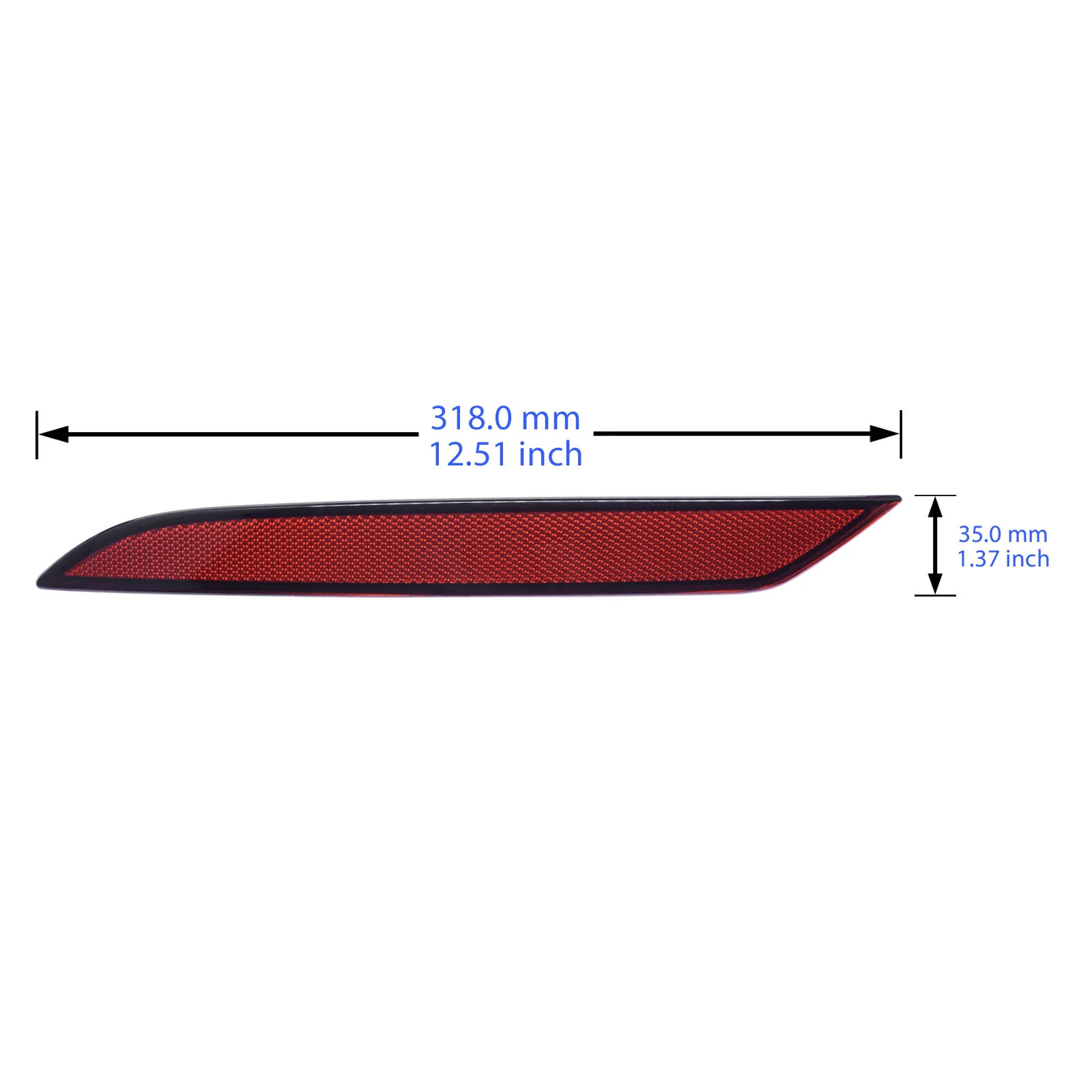 Left Red Lens Rear Bumper Reflector No Light For VW Golf 7 VII 5G1 Hatch 2017-20