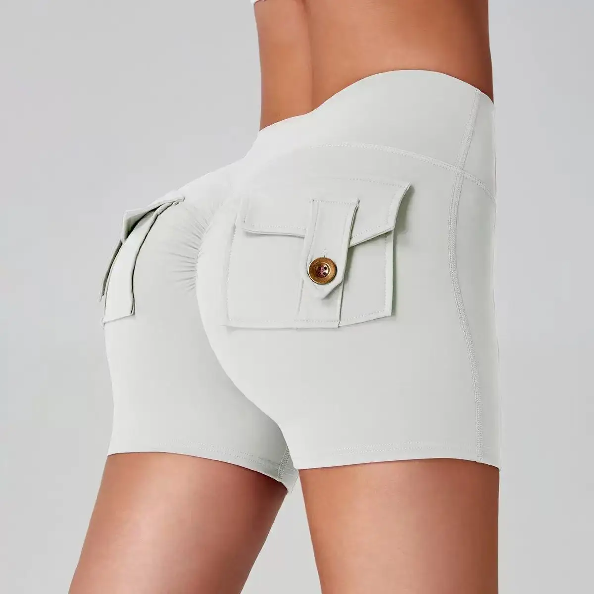 Three-point Shorts Women Summer 2025 New Sexy Yoga Pants High-waisted Peach Hip Lift Sports Fitness Tight Half Pants Streetwear