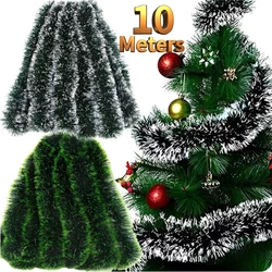 Christmas Tinsel Ribbons Green Cane Ribbon Garland Xmas Tree Hanging Pendent Ribbons Wreath Ornaments Xmas Party Home Decoration