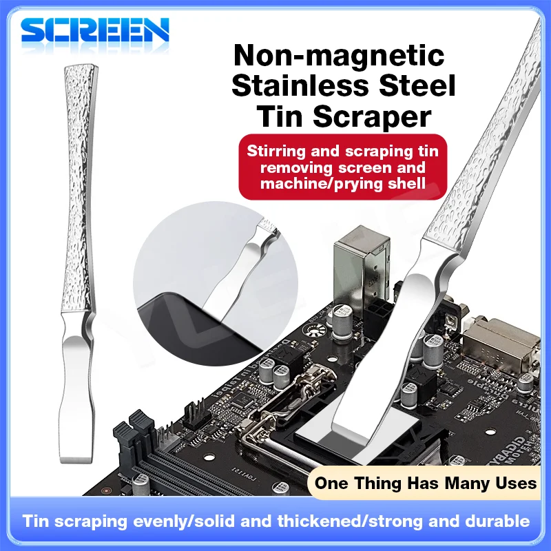 

Инструмент Tribe, немагнитный скребок из нержавеющей стали, открытый скребок для экрана телефона, инструменты для ремонта мобильных телефонов, скребковый нож