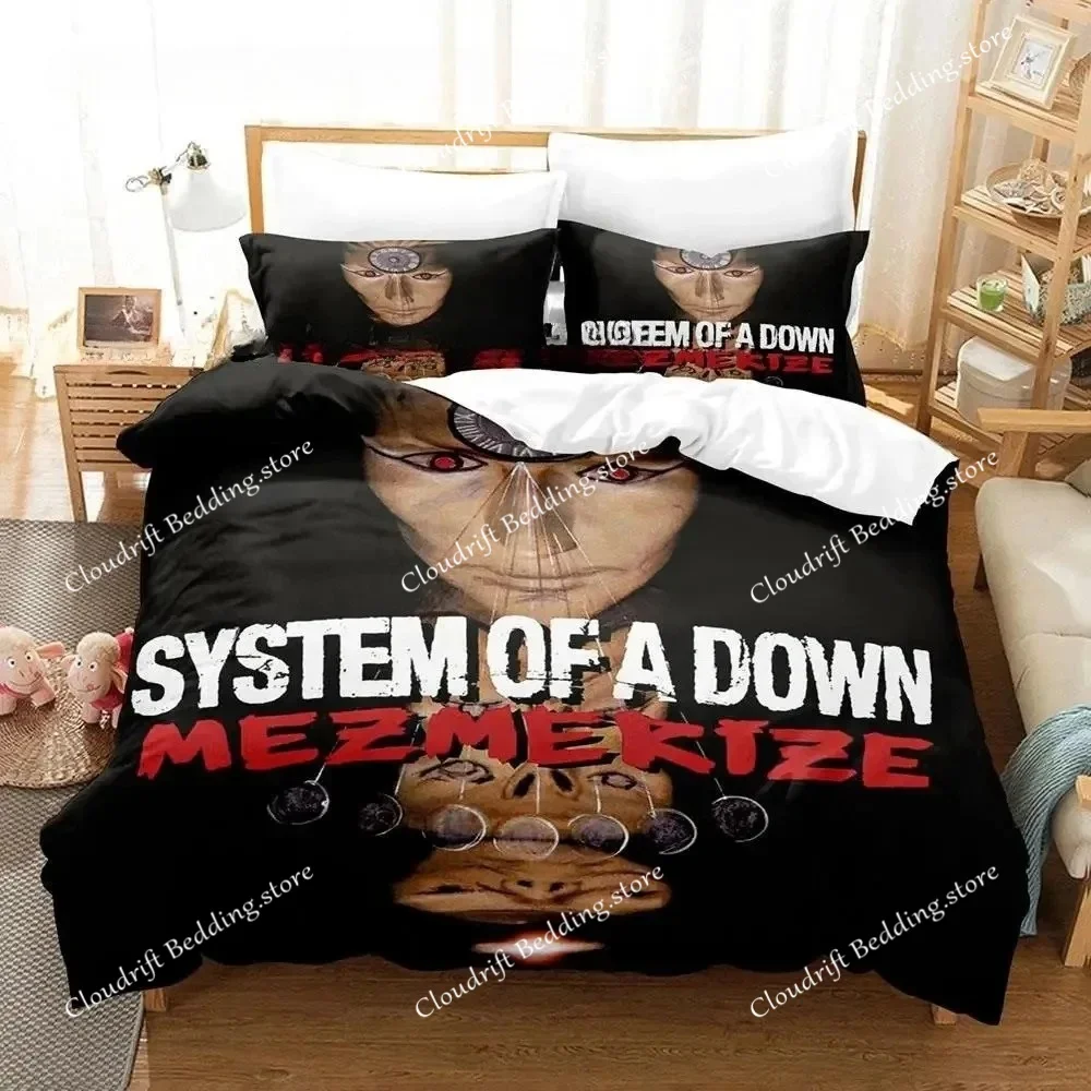 System Of A Down Bedding Set Single Twin Full Queen King Size Bed Set Aldult Boys Bedroom Duvet cover Sets 3D