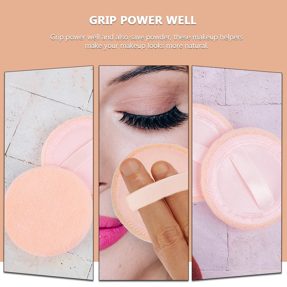 

15Pcs Rounded Makeup Powder Skin Friendly Cosmetics Puff Natural Finish Small Face Makeup Puff Tool Simple Powder