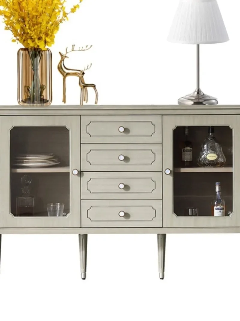 oom against the wall, household cupboards, lockers, modern simple tea cabinets, kitchen cabinets, storage cabinets