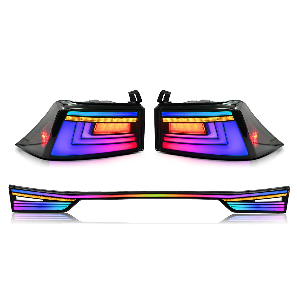 

RGB Taillights For Lexus 2013-2020 IS250 IS300 IS350 IS500 ISF 200T Led Through Tail Lamp Start-up Animation Breathing Light