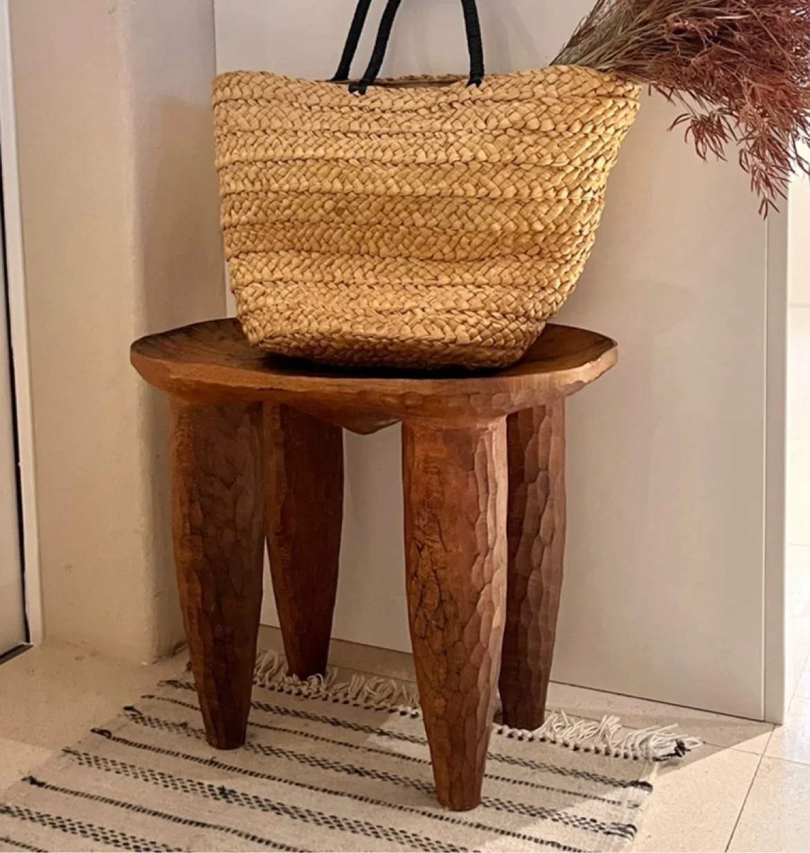 

Vintage Coffee Table Africa Morocco Creative Design Wabi-sabi Style ART Side Table Log Material Home Retro Decoration Tea Table
