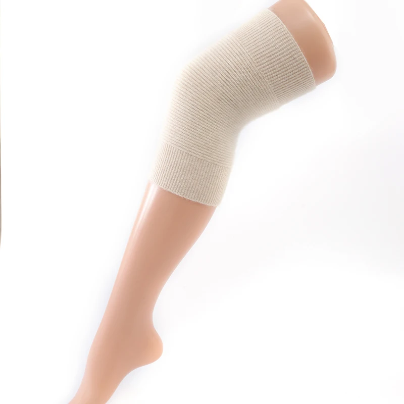 وسادات ركبة من الكشمير 100% للرجال والنساء، أكمام حماية مفصل الركبة، دفء الشتاء، حماية من البرد، دعامة الركبة الباردة القديمة للساق #1