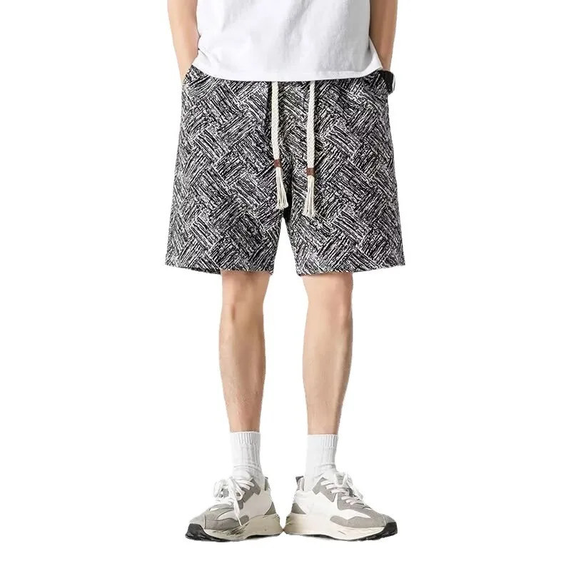 メンズ5速乾性スポーツショーツ,メンズカジュアルショーツ,ラージパンツ,薄手,韓国版,夏のトレンド