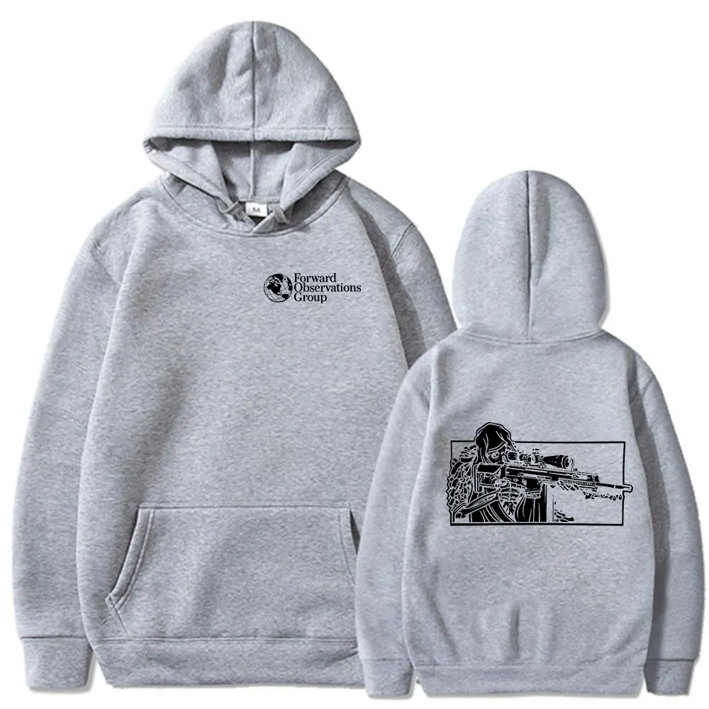 FOG Forward Observations Group Skeleton Hoodies Men's Clothing Oversized Hooded Sweatshirts Fashion Gothic Long Sleeve Pullovers
