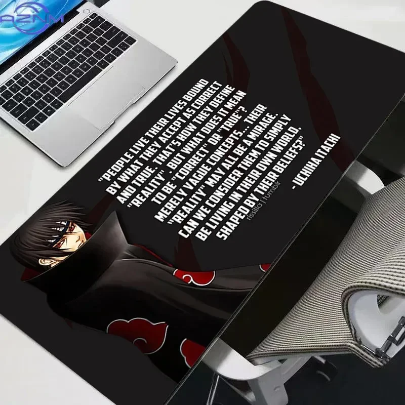 Mouse Pad Uchiha Itachi Madara N-Naruto Uzumaki Notbook Gamer Keyboard NonSlip Rubber Comter Carpet Desk Mat PC Gamer MousePad