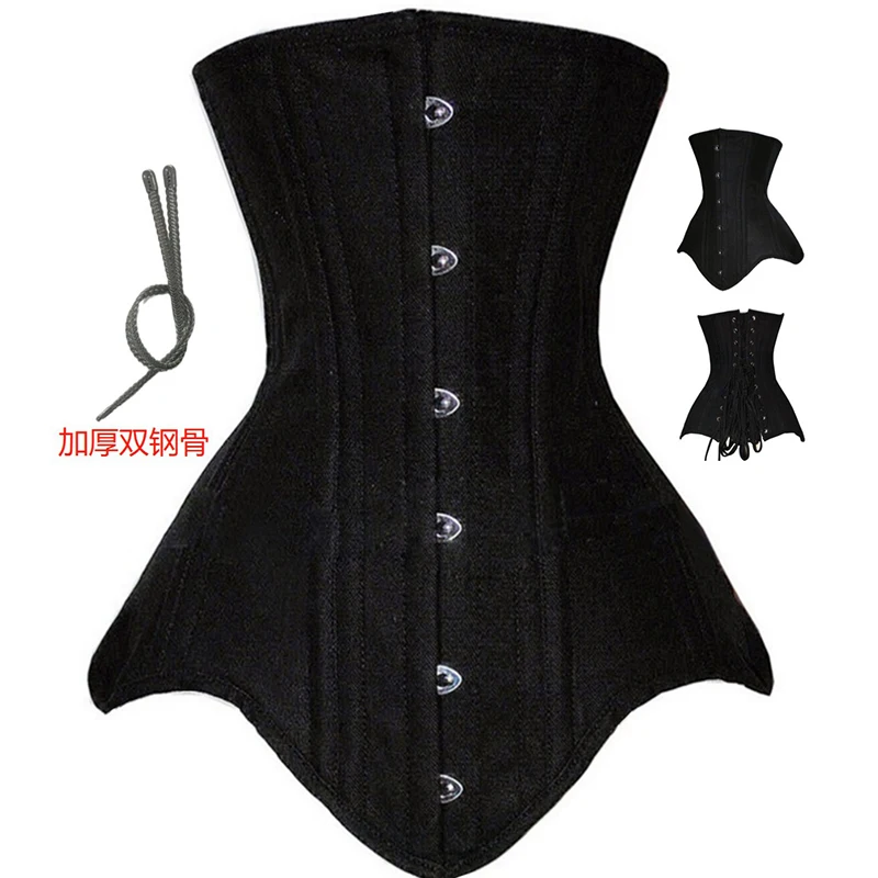 Sexy Damenkorsetts und Bustiers, Gothic-Korsett mit langen Stahlstäben, Unterbrust-Shaper, Steampunk-Outfit für Nachtclubs, Taillenformendes Outfit 2026 – Detail 6