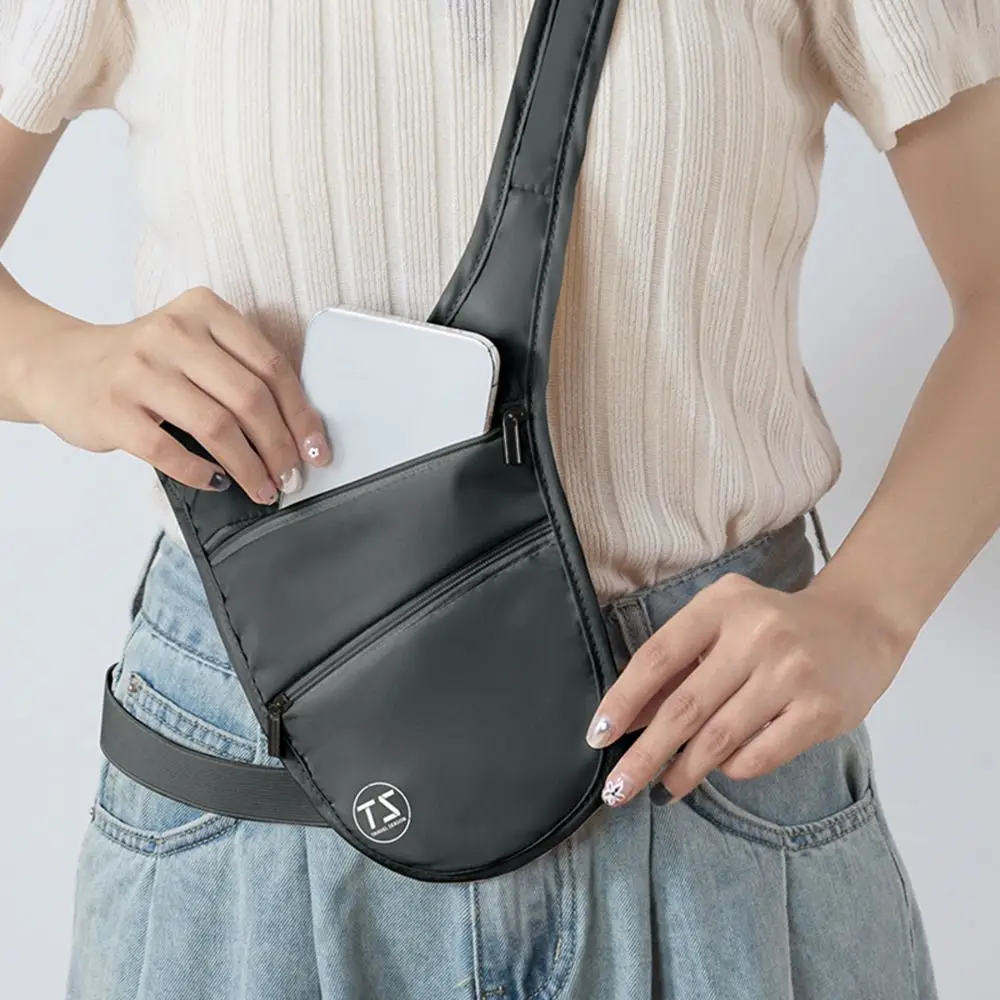 

Anti-theft Sports Waist Bag Big Capacity Waterproof Run Waist Pouch Adjustable Strap Lightweight Invisible Belt Bag Travel