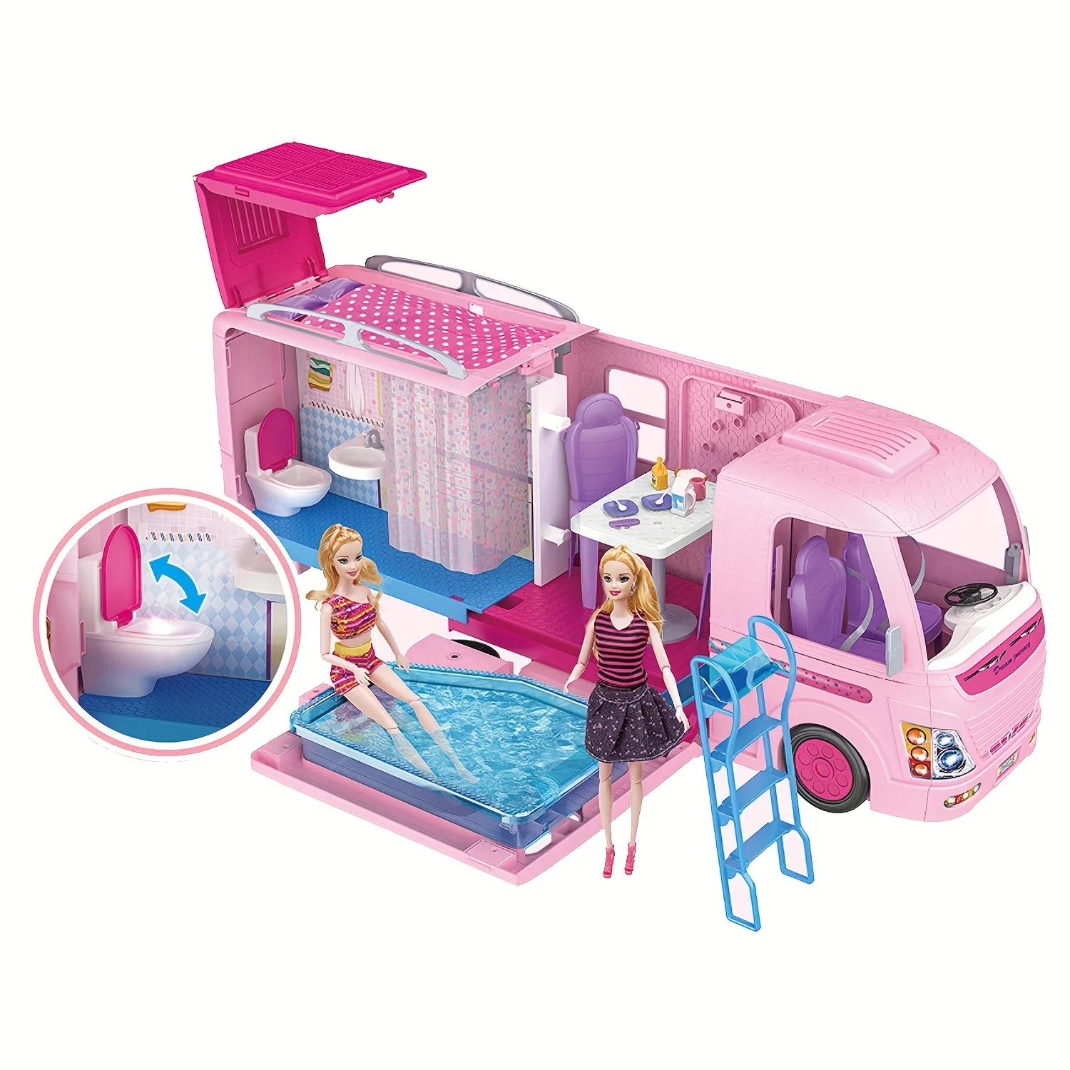 

Детская забавная игрушка 30 см, кукла RV, мечтательный мобильный парк, путешествия, автофургон, домашний подарок на день рождения, Рождество