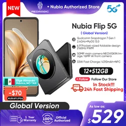 Nubia Flip 5G Global Version Foldable Design Smartphone Android 6.9