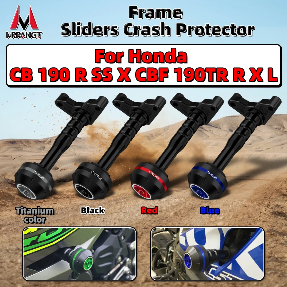 MRRANGT Motorcycle Frame Sliders Crash Protector Body Protection Kit CNC Alloy Fit For Honda CB190R/SS/X CBF190TR/R CBF190X/L
