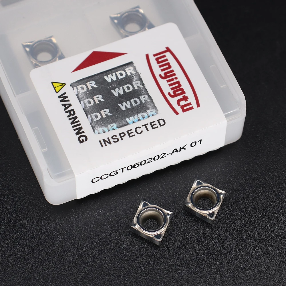 CCGT060204 CCGT060202 CCGT60208 AK 01 lama in alluminio utensile per tornitura interna inserto in metallo duro lavorazione CNC utensili in alluminio rame