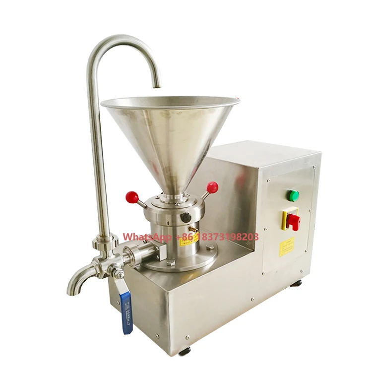 Small Full Stainless Steel Colloid Mill Hazelnut Cocoa Bean Peanut Butter Making Machine