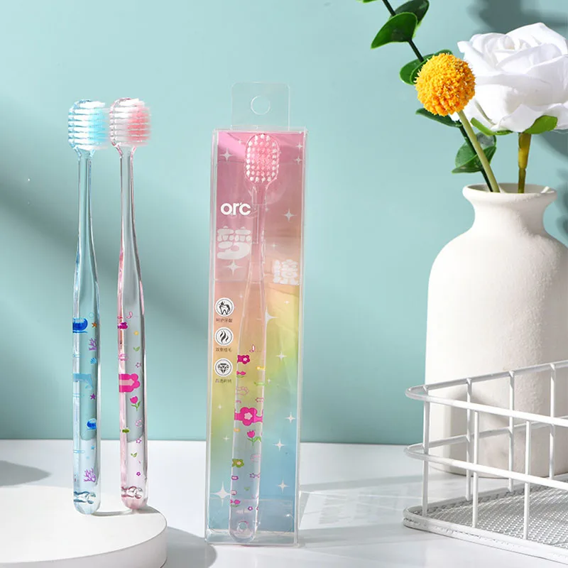 Dream Crystal Adult Toothbrush Wide Head Soft Brush Premium Toothbrush Single Unit Independent Storage Packaging Oral Cleaning