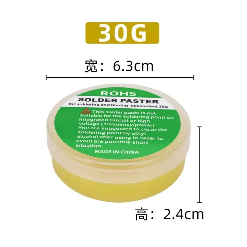PFULTR 30/50/100G Pasta Solder Profesional untuk Pengelasan, Temperatur Sedang 183 Derajat, Tanpa Perlu Pembersihan, Berbahan Rosin