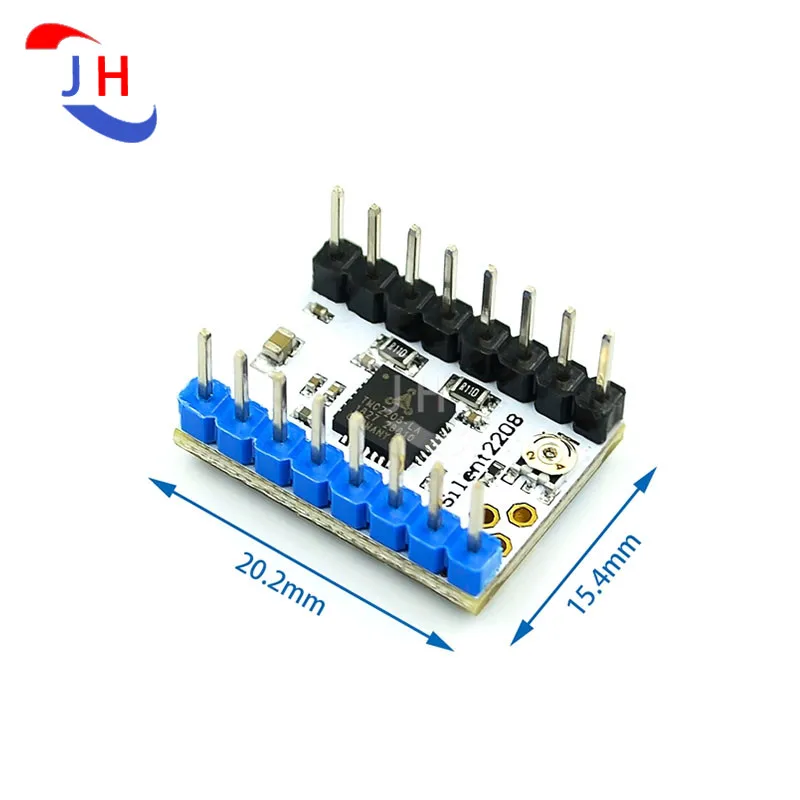 ملحقات الطابعة ثلاثية الأبعاد الجديدة TMC2208 TMC2208V1.2 TMC2209V2.1 وحدة محرك الخطوة فائقة الهدوء 256 تقسيم الذروة الحالي 2A