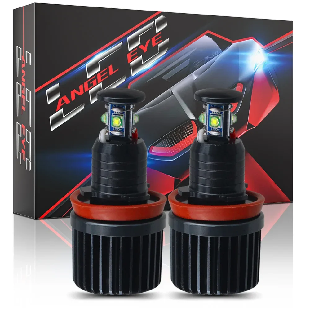 2PCS Suitable for BMW Angel Eye 40W H8 BMW E91 E92 E93 LED special fog lamp headlights