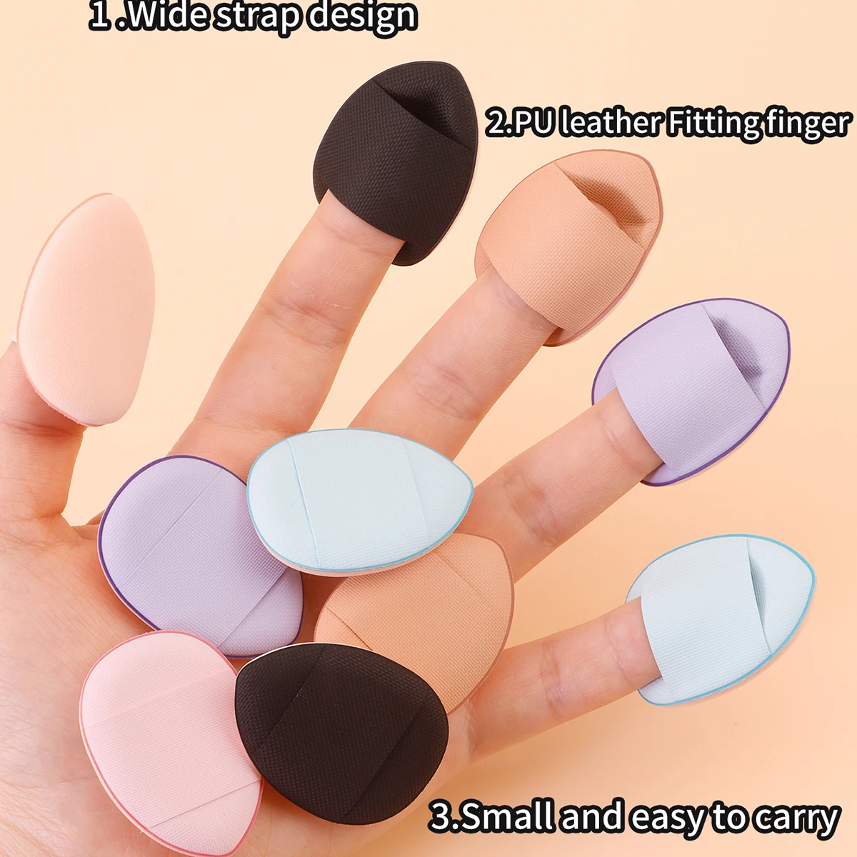 Juego combinado pequeño, mediano y grande, 12 Uds., esponja de maquillaje esencial para principiantes, juego de esponjas cosméticas, esponja para base de maquillaje