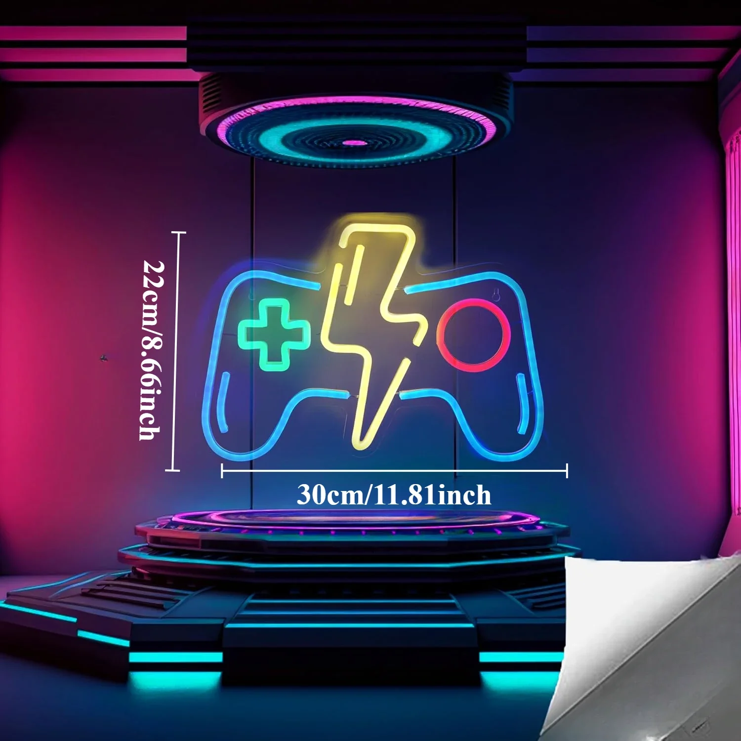 

Game Controller Neon Sign LED Neon Light Wall Decor for Bedroom Bar Shop Game Room Decor Gifts for Game Lover USB Powered