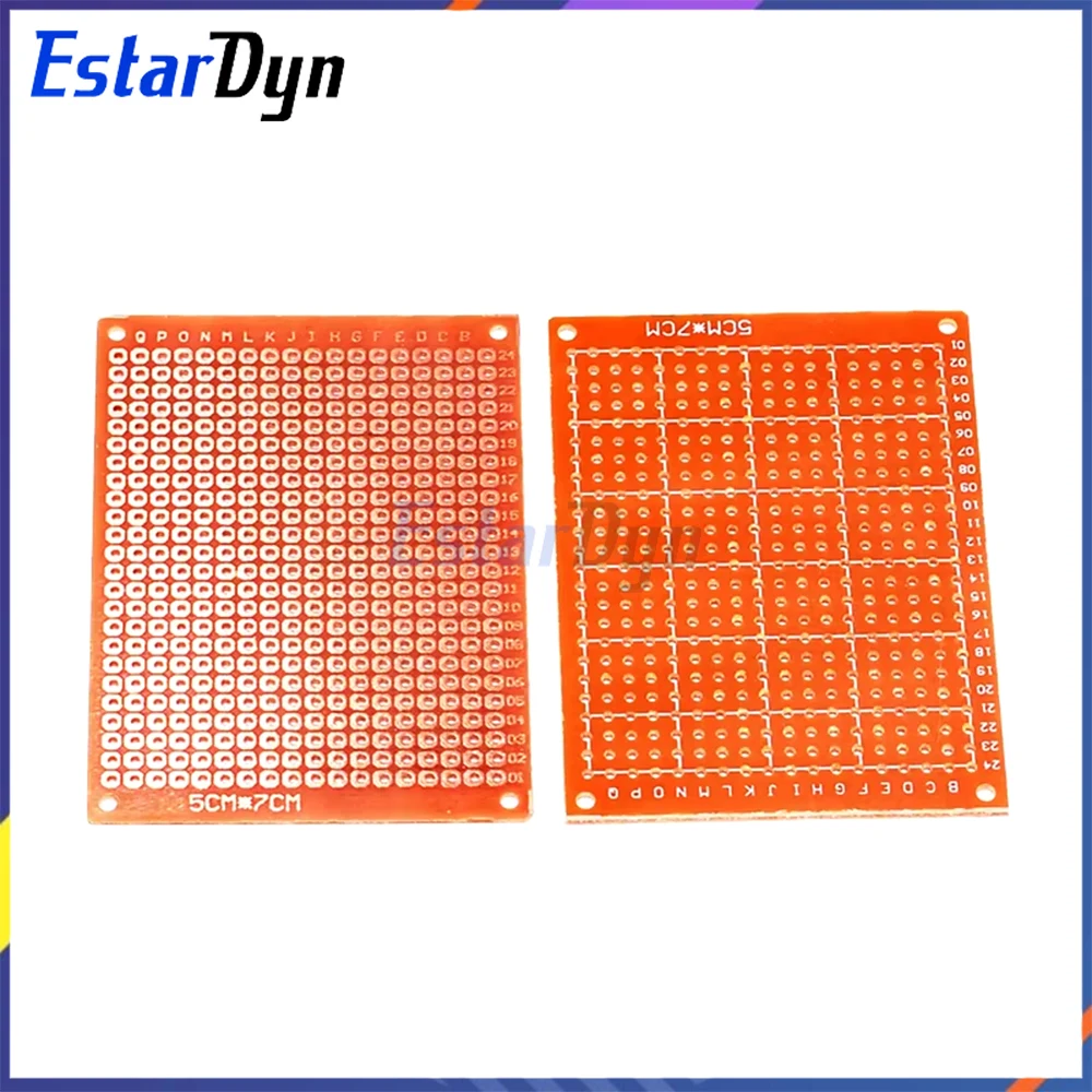 10Pcs 5x7cm Double-Sided Perfboard, Solderless PCB Prototype Board for Raspberry Pi DIY Universal Board