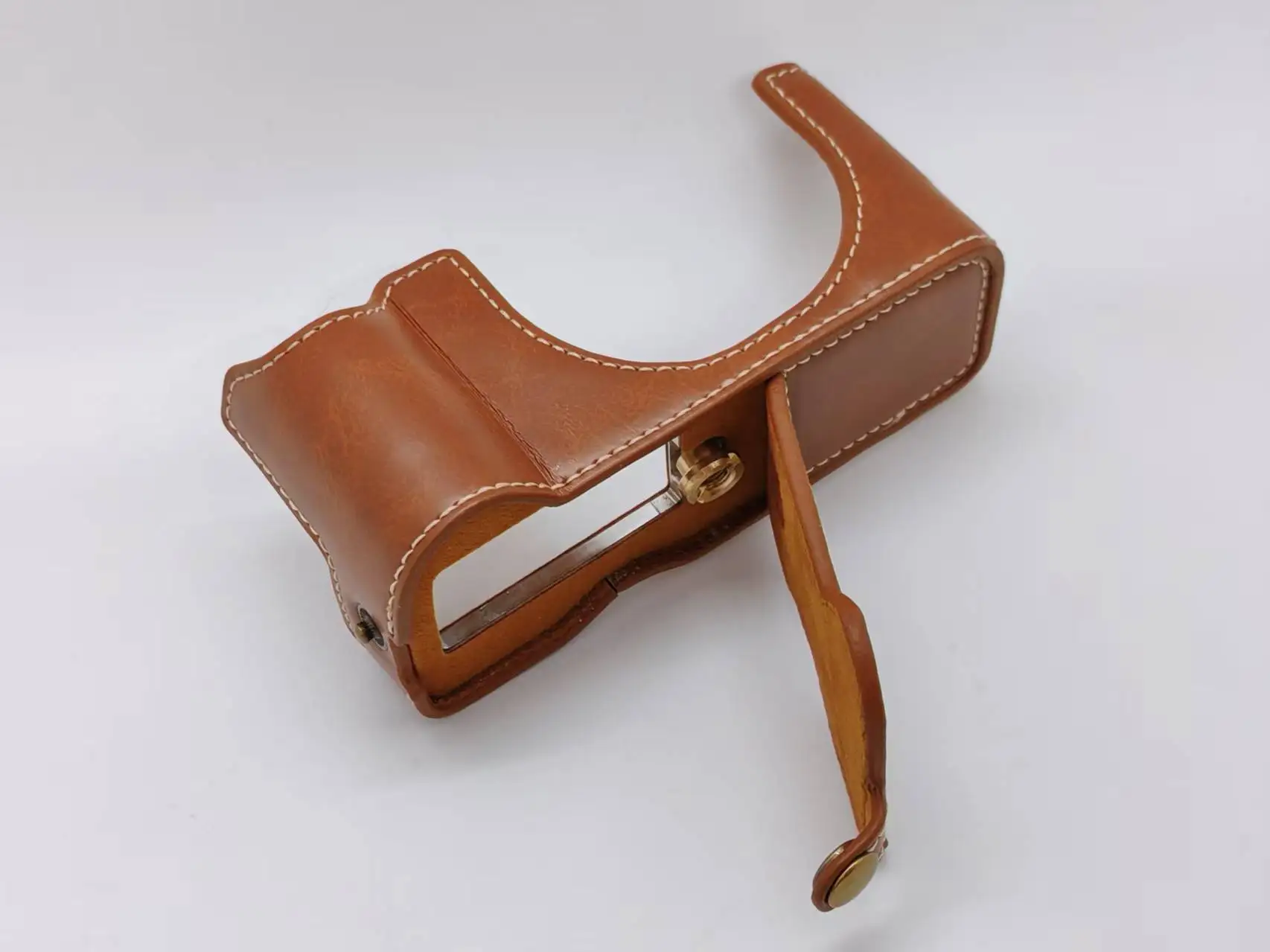 Camera Bag Bottom Case For  V1  PU Leather Half Body Set Cover With Battery Opening  Mirrorless System Camera