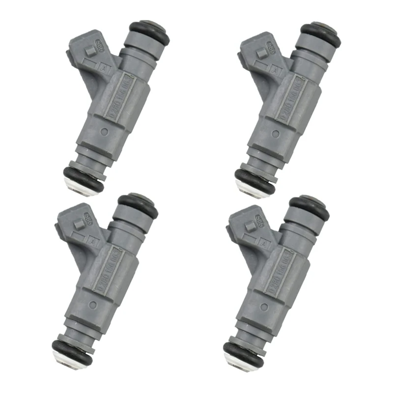 Gray Fuel Injector Fuel Injector Nozzle 1 Set Of 4 0280156063 06A906031BC FJ896 For  A3 TT Quattro 1.8L L4 2003-2006 3.2L