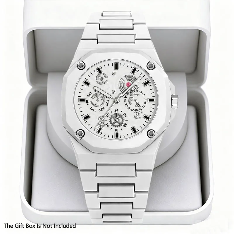 1-piece new watch, polygonal dial, fashionable and trendy accessory for outfit coordination