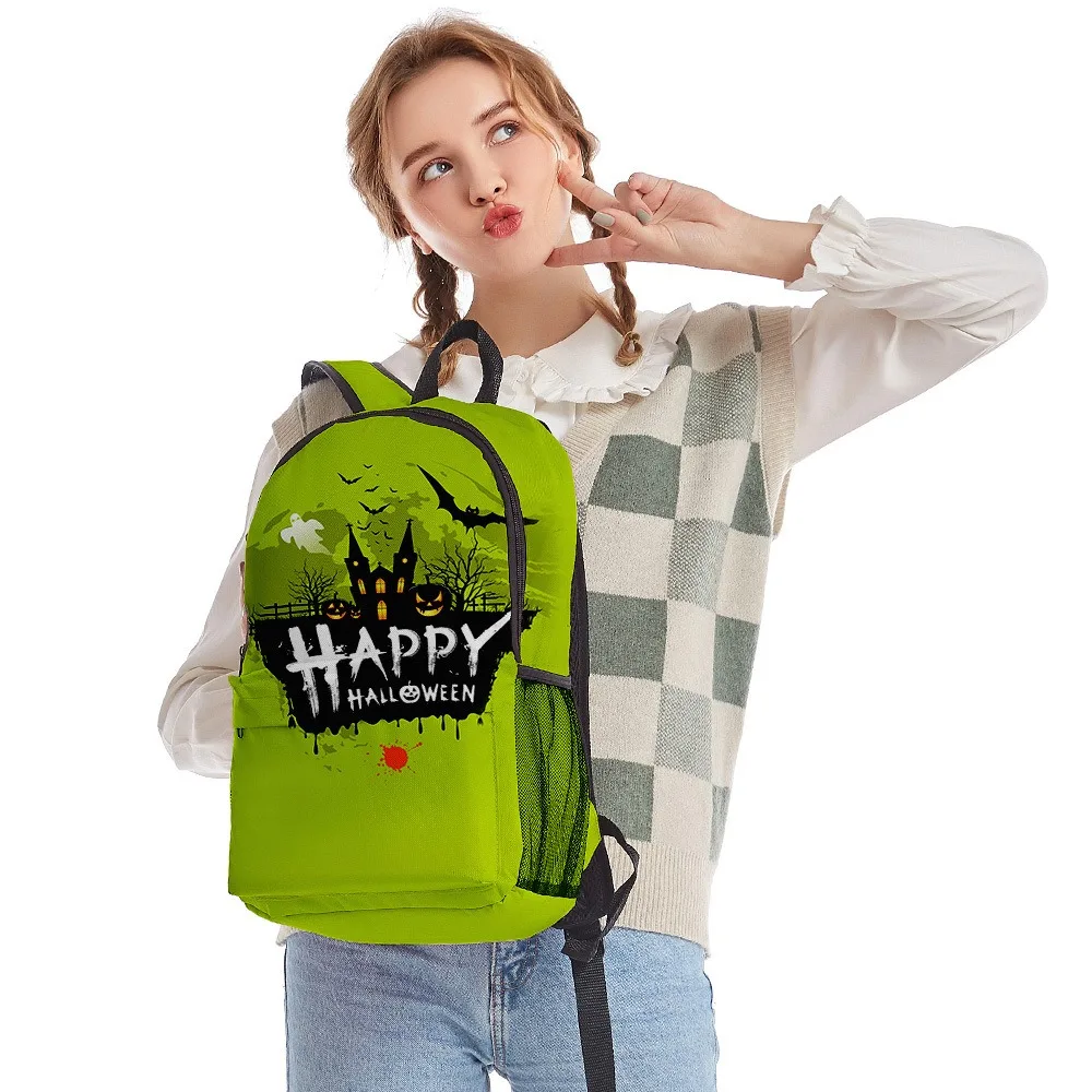 Halloween Pumpkin 3D Print Backpack Boys Girls School Bag Youth School Backpacks Women Men Backpacks Travel Bag Fashion Outdoor