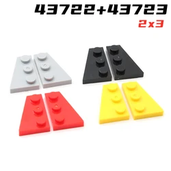 Rainbow Pig MOC Particles 43722 43723 Wedge Plate 3x2 Right Left Building Blocks Model Parts DIY Assembles Educational Tech Toy