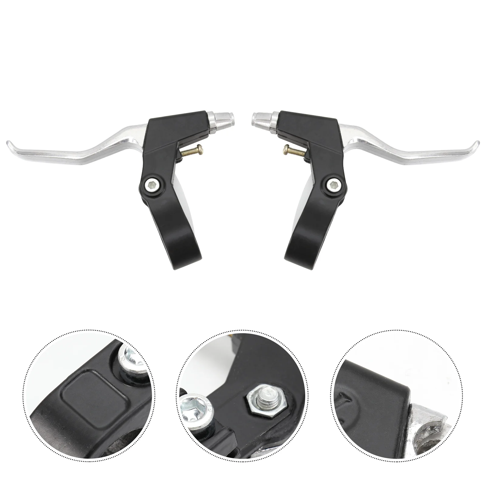 

Durable Mountain Bike Aluminum Alloy Brake Lever Brake Handle - One Pair Mountain bike brake levers