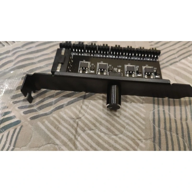 선풍기 거버너 4D 전원 공급 장치, 범용 4 핀 3 핀 1-8 웨이 속도 컨트롤러 어댑터, 냉각 선풍기 허브 PC 케이스, 12V