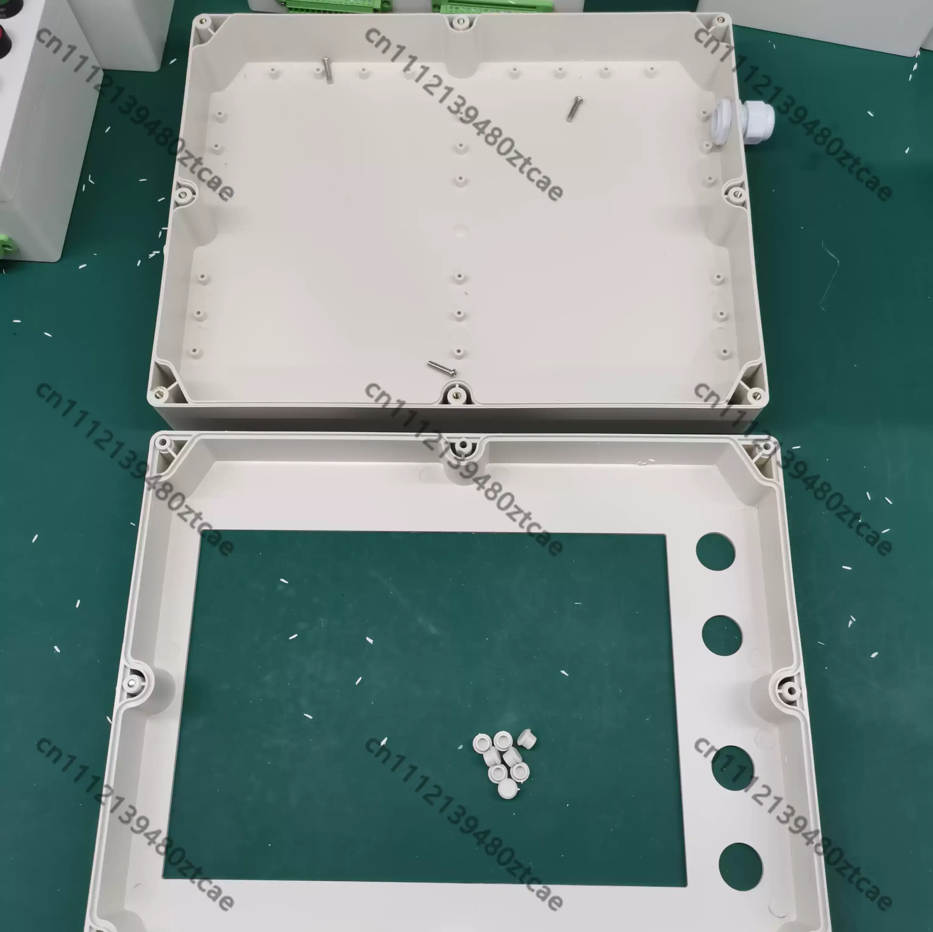 10 Inch HMI Touch Screen Plastic Mount Enclosure, Touch Screen Installation Case for Electrician PLC Training Practice Bench