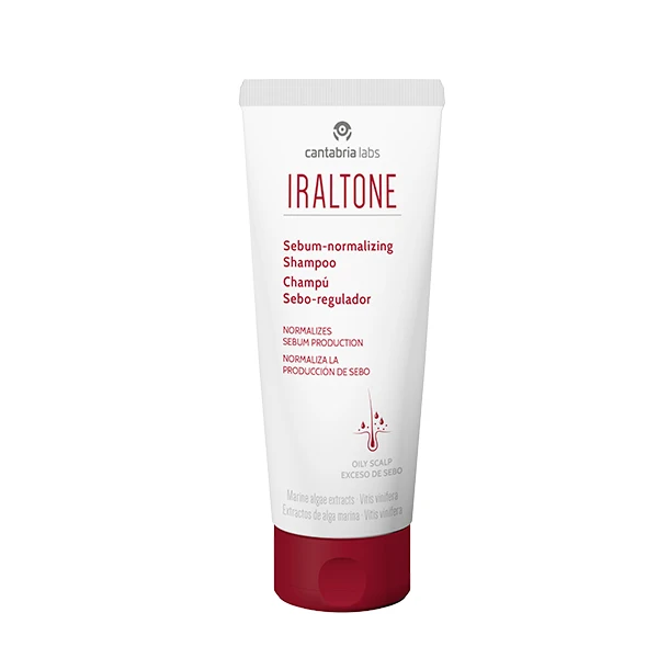 Iraltone shampoo sebum-regulator 200 ml-daily hygiene for oily scalp and oily dandruff.