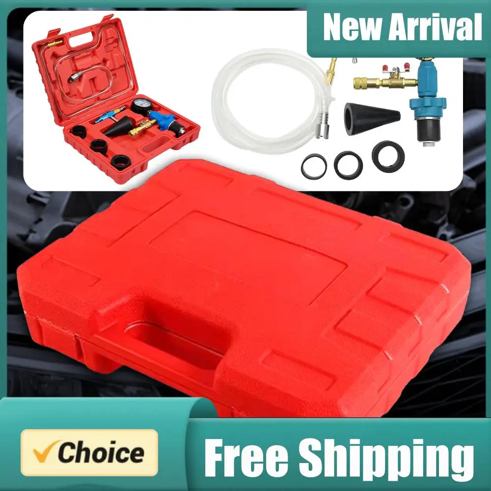 

Vacuum Purge Tool Cooling System Vacuum Purge Coolant Refill Tool Kit Auto Car Radiator Coolant Purging Tools Set for Cars