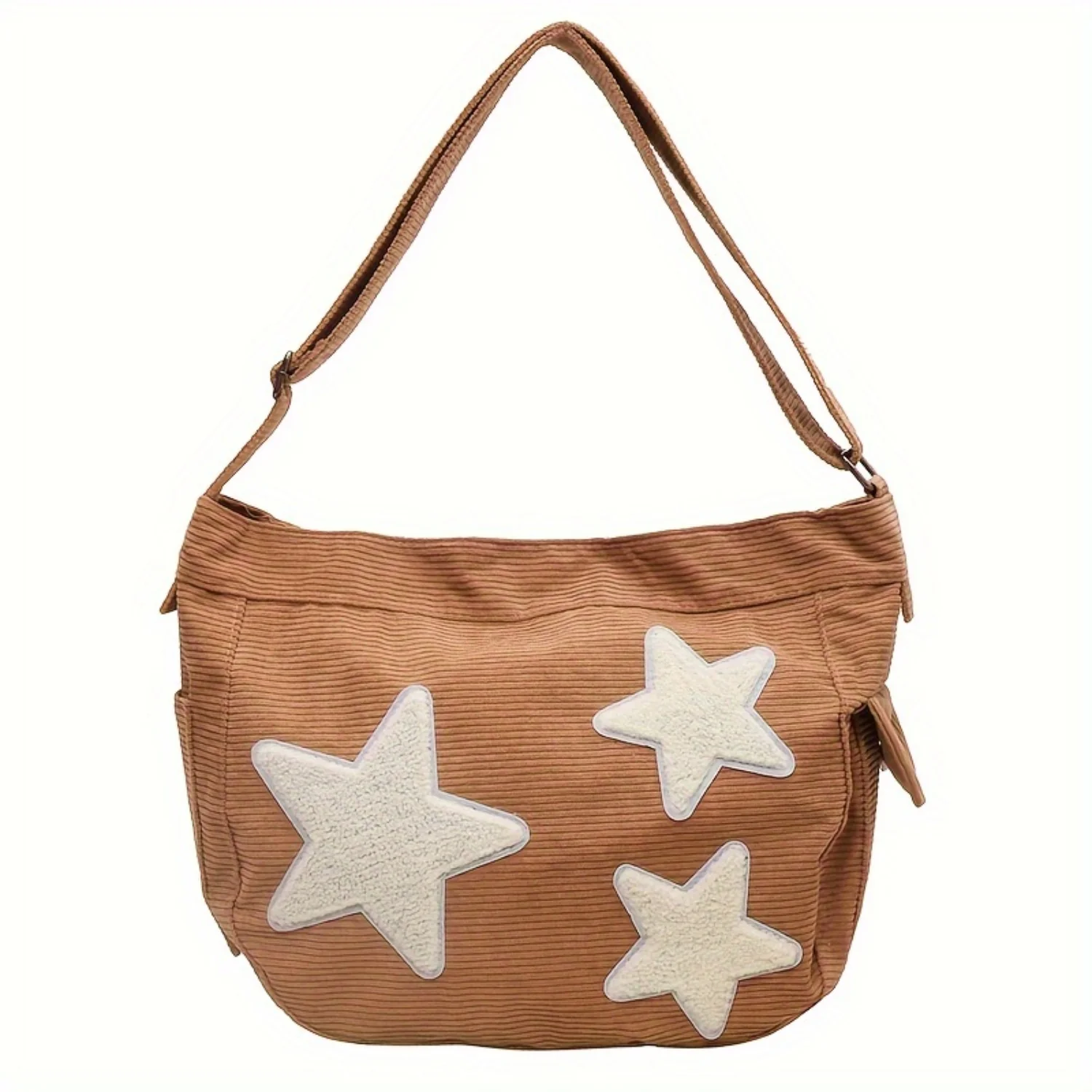 

Womens Canvas Shoulder Bag, Star Design, Casual Crossbody Purse With Adjustable Strap For Daily Use Toy hammock Dice bag Pad bag