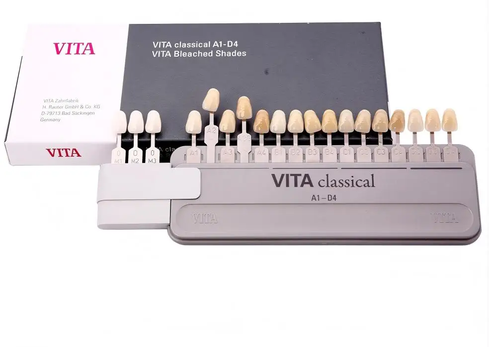 Original VITA Classical A1-D4 3 Bleached Shades 19 Colors Shade Guide for Teeth Whitening and Esthetic Dentistry VITA Tooth Guid