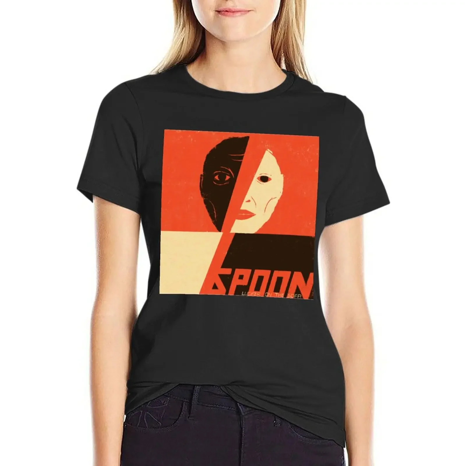 

Spoon Lucifer On The Sofa T-Shirt hippie clothes plus size tops t-shirt dress for Women graphic